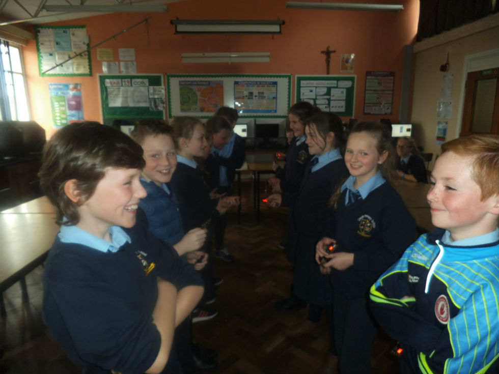 Primary 7 pupils attend Holy Trinity College