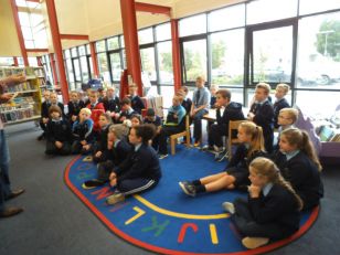 All Classes on their visit to Cookstown Library